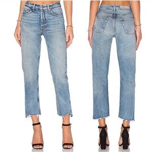 REVOLVE GRLFRND Helena High-Rise Straight Jean in My Sharona Size 28